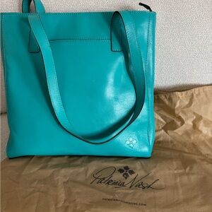 Patricia Nash Aqua Leather Tote